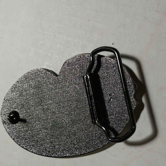 In Memory of Alan Kulwicki Metal Enamel Belt Buckle Dated on the Front W/Racecar - Picture 5 of 7